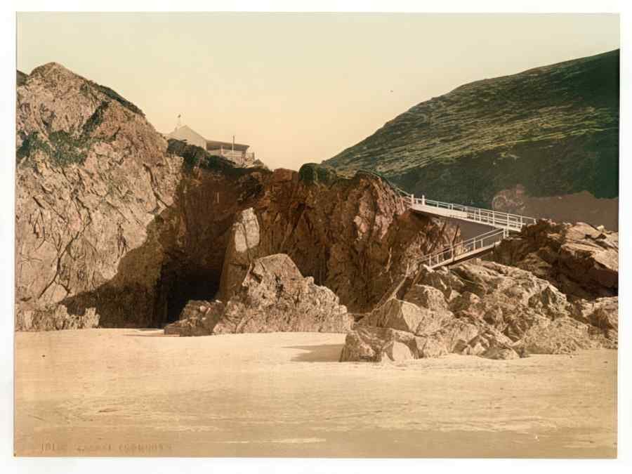 Vintage Jersey Plemont I Channel Islands England A4 Photo Print
