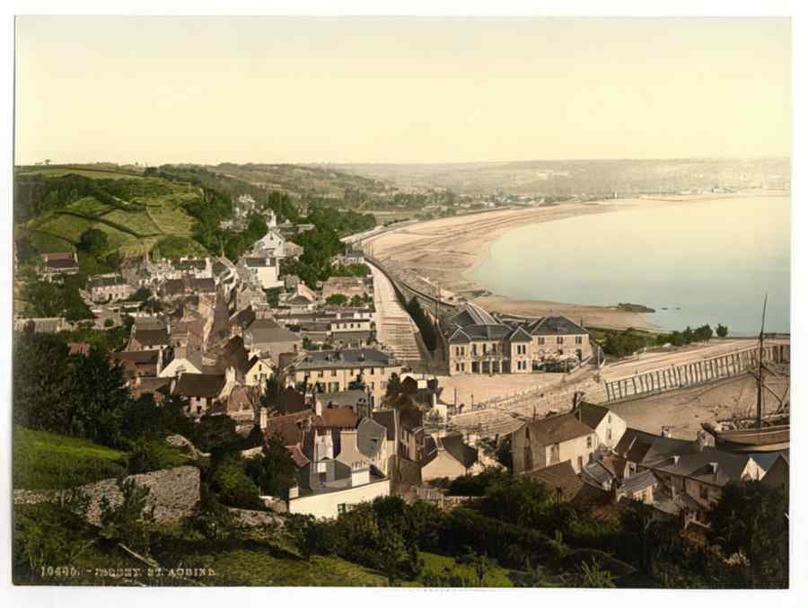 Vintage Jersey Saint Aubins 2 Channel Islands England A4 Photo Print