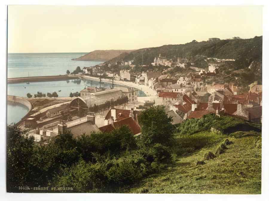 Vintage Jersey Saint Aubins Channel Islands England A4 Photo Print
