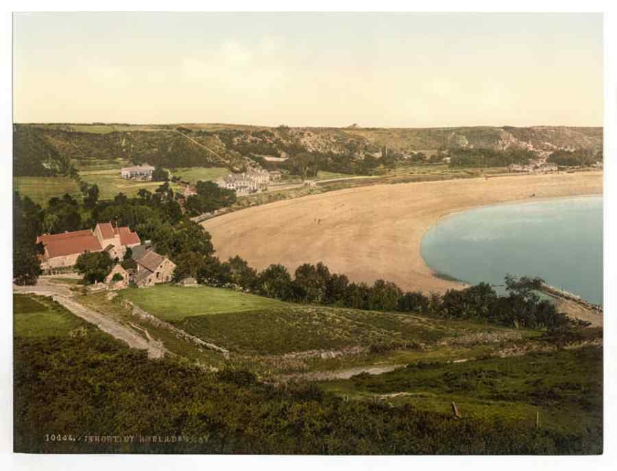 Vintage Jersey Saint Brelades Bay Channel Island England A4 Photo Print