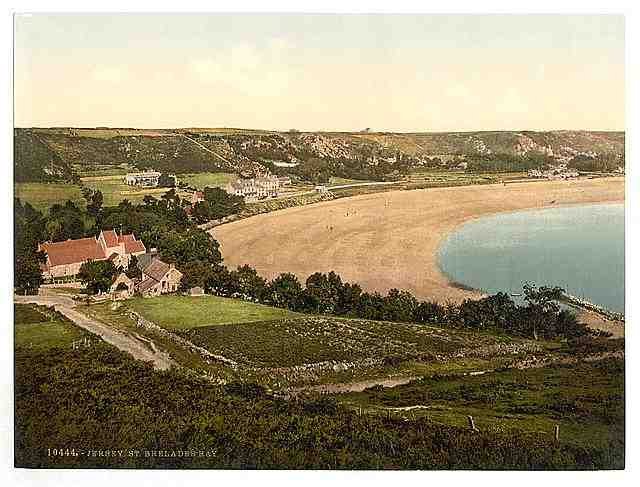 Vintage Jersey Saint Brelades Bay Channel Island A4 Photo Print