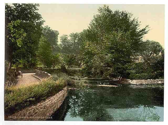 Vintage Jersey Valley de Vaux Channel Islands A4 Photo Print