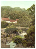 Vintage Jesmond Dene II old mill Newcastle on Tyne A4 Photo Print