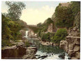 Vintage Jesmond Dene old mill Newcastle on Tyne A4 Photo Print