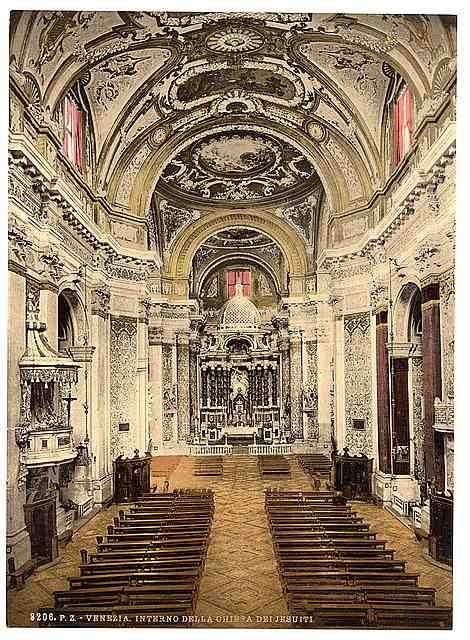 Vintage Jesuits Church Venice A4 Photo Print