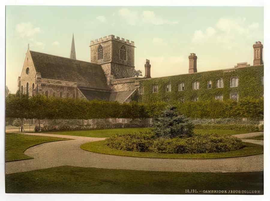 Vintage Jesus College Cambridge England A4 Photo Print