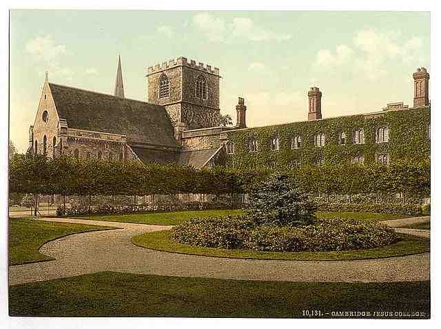 Vintage Jesus College Cambridge A4 Photo Print
