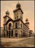 Vintage Jewish temple Turin A4 Photo Print