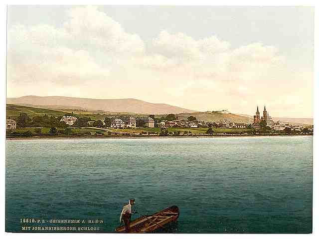 Vintage Johannisberger Castle Geisenheim the Rhine A4 Photo Print