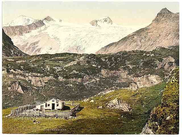 Vintage Johannishutte with Grossvenediger Tyrol A4 Photo Print