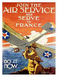 Vintage Join the Army Air Service A4 Photo Print