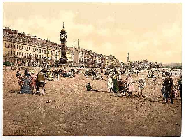 Vintage Jubilee Clock Tower Weymouth A4 Photo Print