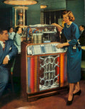 Vintage Jukebox Diner 1950s Vintage Retro Advert Poster