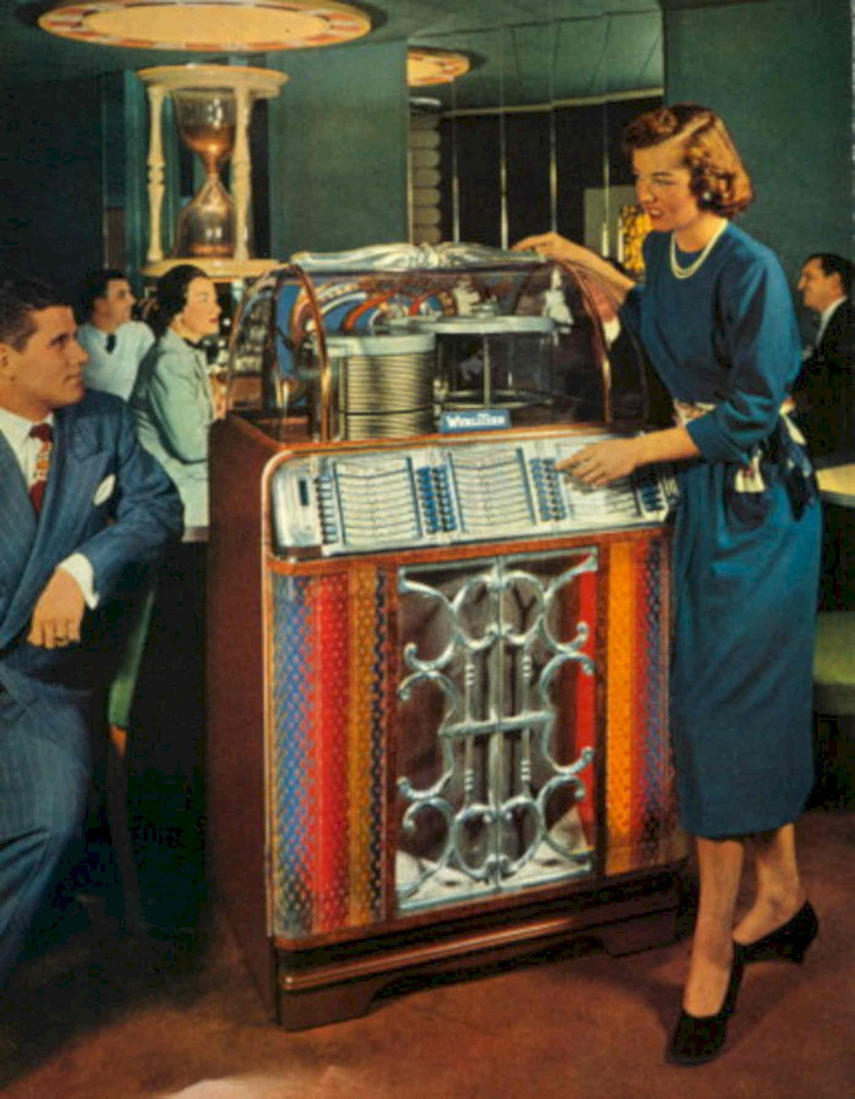 Vintage Jukebox Diner 1950s Vintage Retro Advert Poster