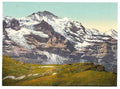 Vintage Jungfrau and Scheidegg II Bernese Oberland A4 Photo Print