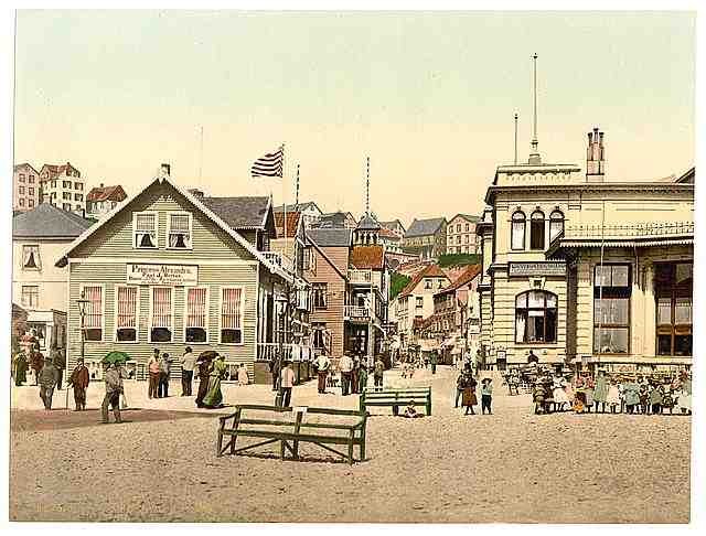 Vintage Kaiserstrasse Helgoland A4 Photo Print