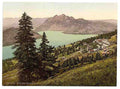 Vintage Kaltbad and Pilatus Rigi A4 Photo Print