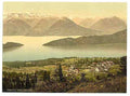 Vintage Kaltbad and the Lake of the Four Cantons Rigi A4 Photo Print