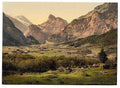Vintage Kandersteg village Bernese Oberland A4 Photo Print