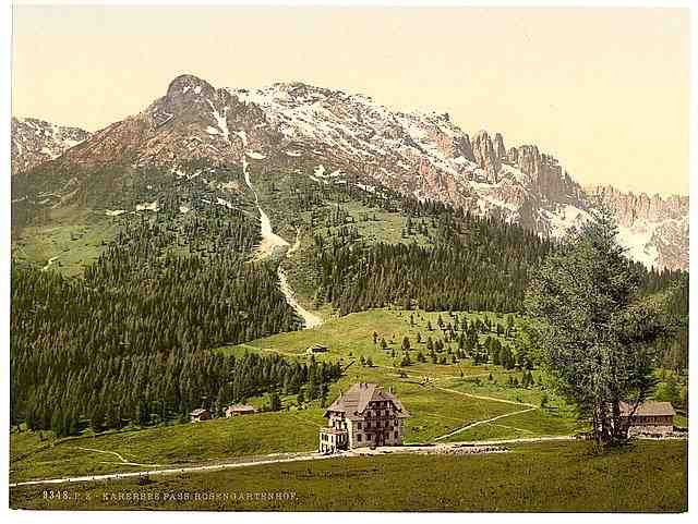 Vintage Karersee Pass Karersee Tyrol A4 Photo Print