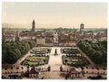 Vintage Karlsruhe general view Baden A4 Photo Print