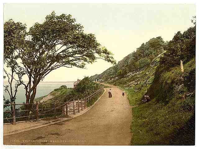 Vintage Kewstoke Road Weston super Mare A4 Photo Print