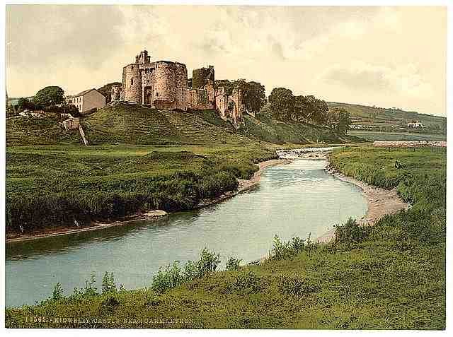 Vintage Kidwelly Castle Carmarthen A4 Photo Print
