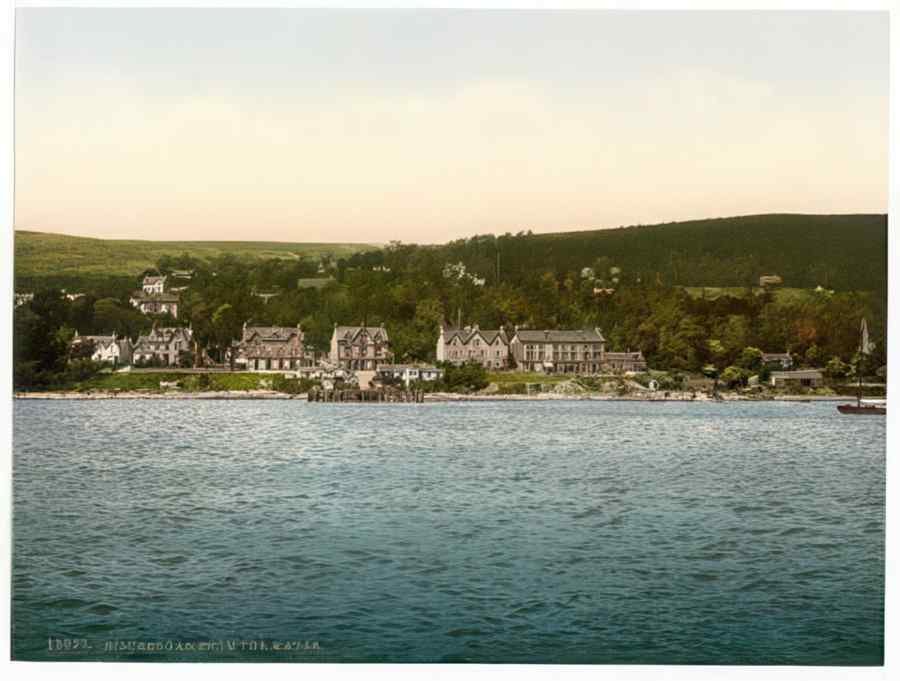 Vintage Kilcreggan From The Water Scotland A4 Photo Print