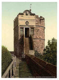 Vintage King Charles Tower Chester A4 Photo Print