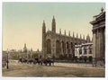 Vintage Kings College Cambridge A4 Photo Print