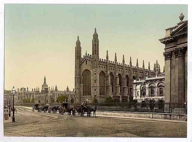 Vintage Kings College Cambridge A4 Photo Print
