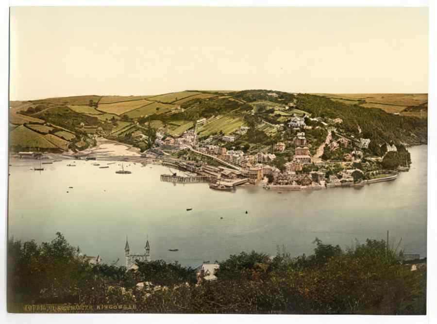Vintage Kingswear Dartmouth England A4 Photo Print