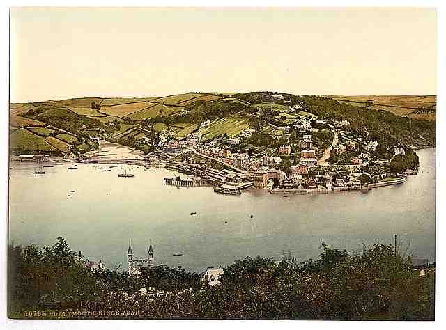 Vintage Kingswear Dartmouth A4 Photo Print