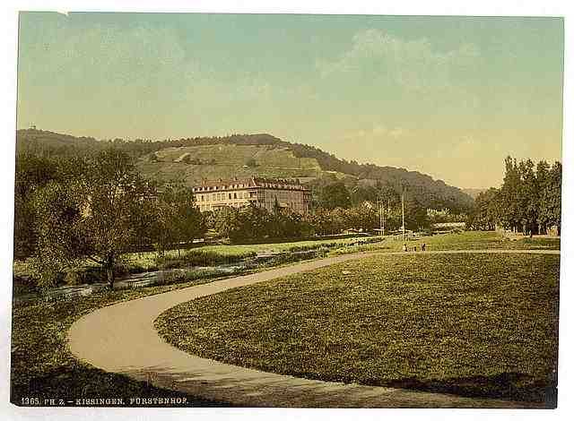 Vintage Kissingen Furstenhof Bavaria A4 Photo Print