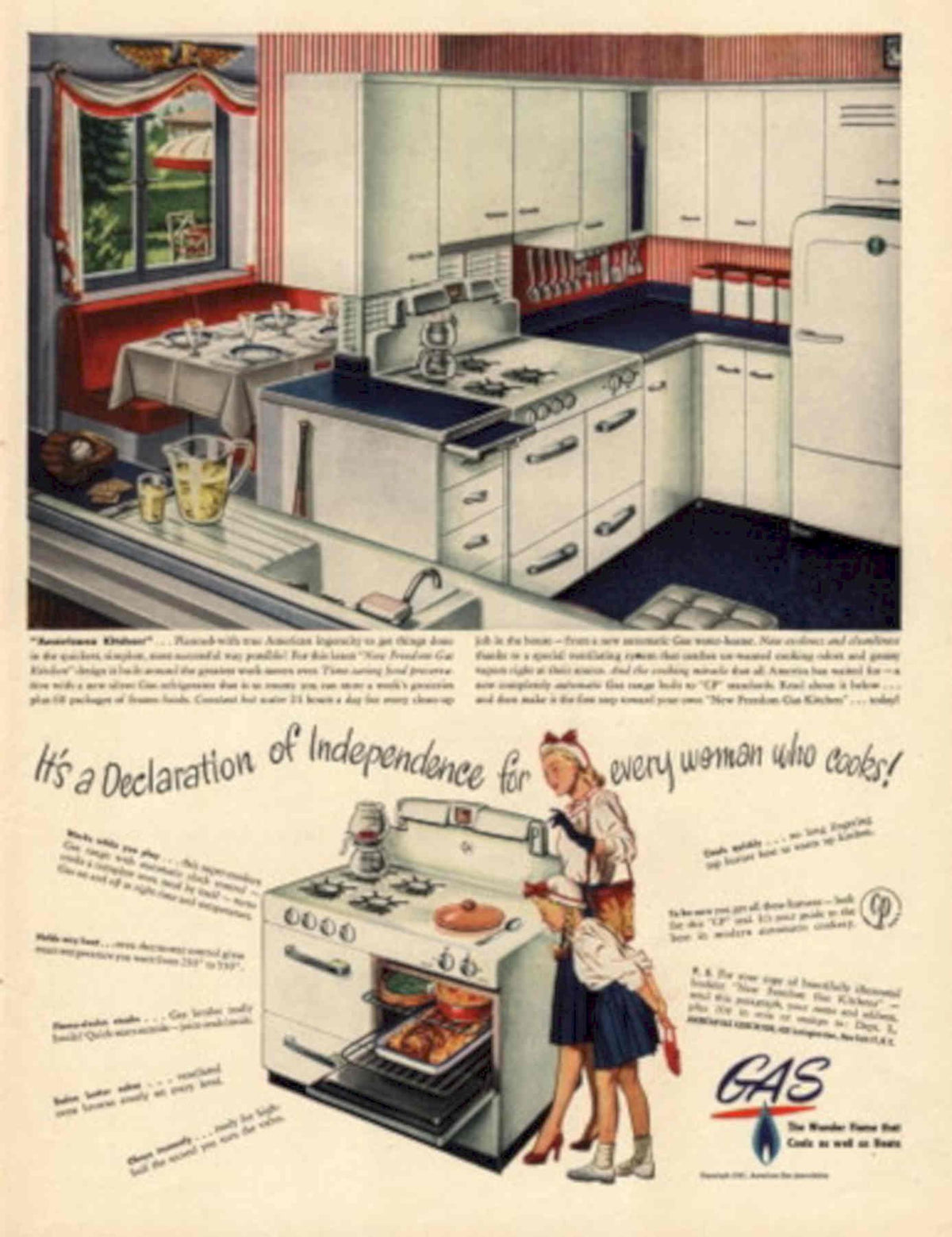 Vintage Kitchen Range 1 1940s Vintage Retro Advert Poster