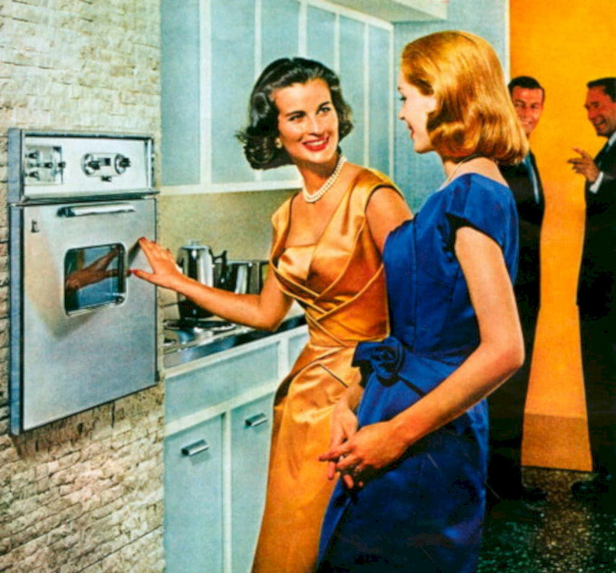 Vintage Kitchen Scene 1 1960s Vintage Retro Advert