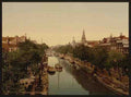 Vintage Kloveniersburgwal canal Amsterdam A4 Photo Print