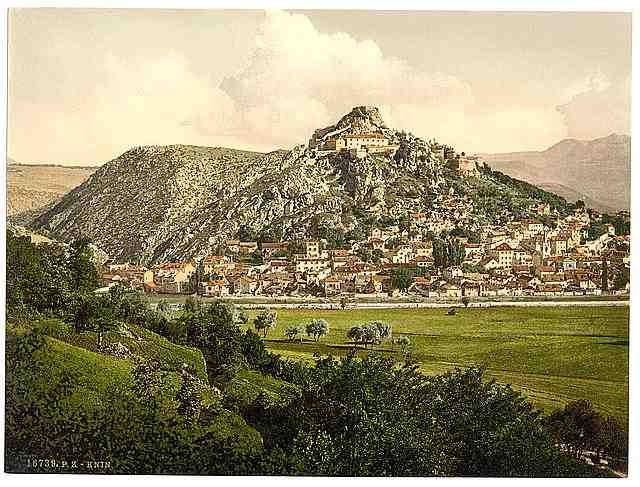 Vintage Knin general view Dalmatia A4 Photo Print