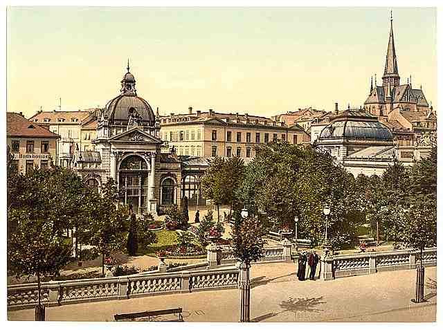 Vintage Kochbrunnen Wiesbaden Hesse Nassau A4 Photo Print