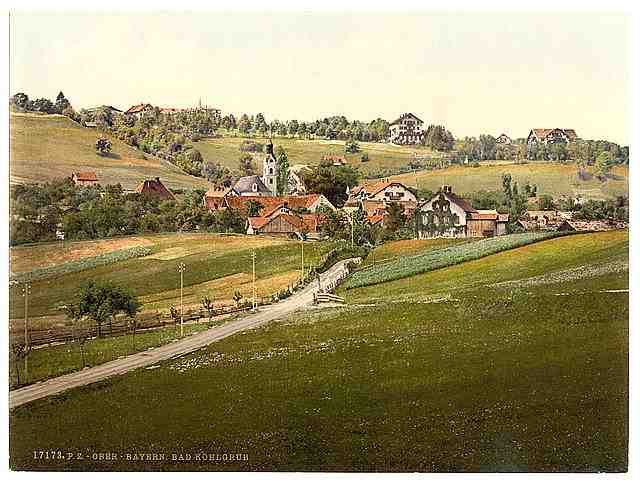 Vintage Kohlgrub Bad Upper Bavaria A4 Photo Print