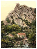 Vintage Konigsruhe and Rosstrappenfelsen Bodethal Hartz A4 Photo Print