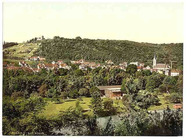 Vintage Kosen les Bains Thuringia A4 Photo Print