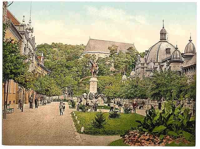 Vintage Kossuth Monument Miskolez Hungary A4 Photo Print