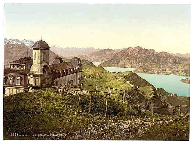 Vintage Kulm and Pilatus Rigi A4 Photo Print