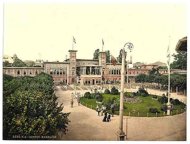 Vintage Kurhaus Zoppot East Prussia A4 Photo Print