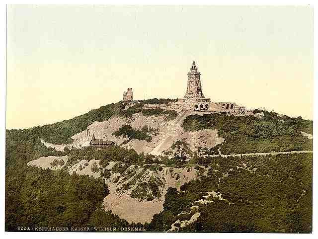 Vintage Kyffhauser and Monument I Thuringia A4 Photo Print