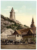 Vintage Kyffhauser and monument Thuringia A4 Photo Print