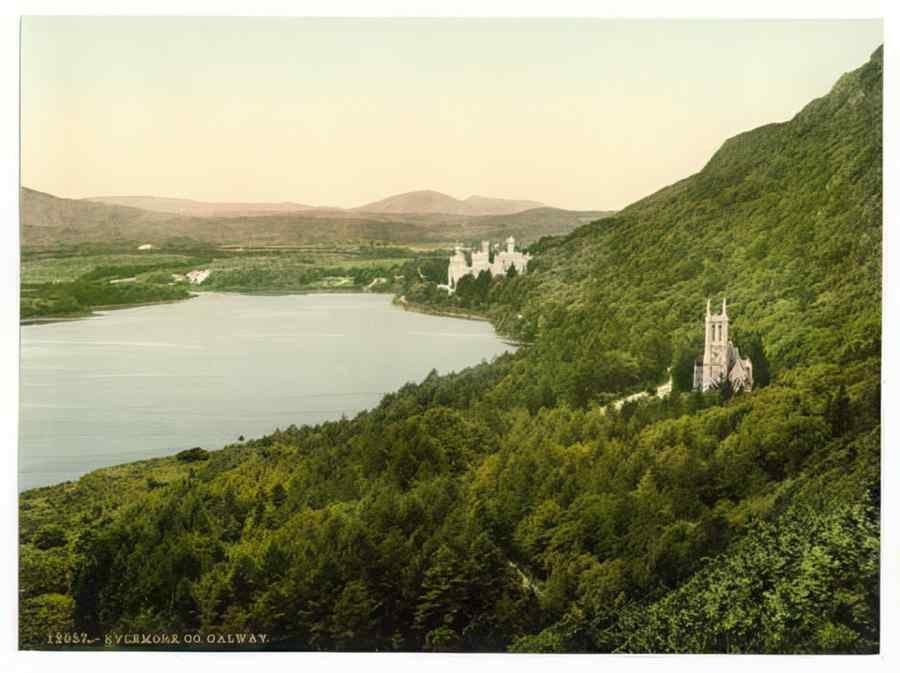 Vintage Kylemore County Galway Ireland A4 Photo Print