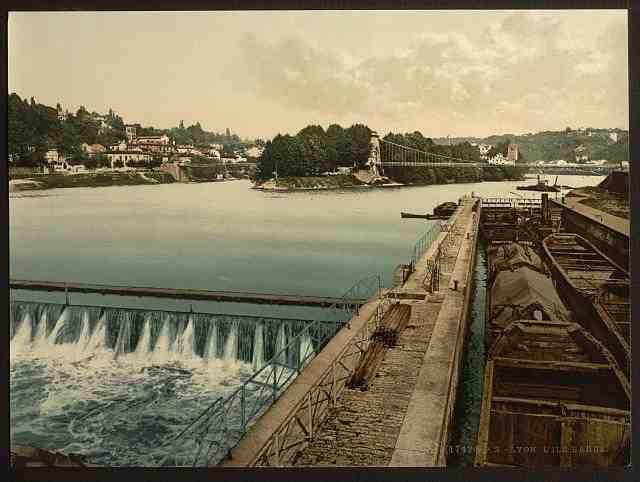 Vintage LIle Barbe Lyons A4 Photo Print