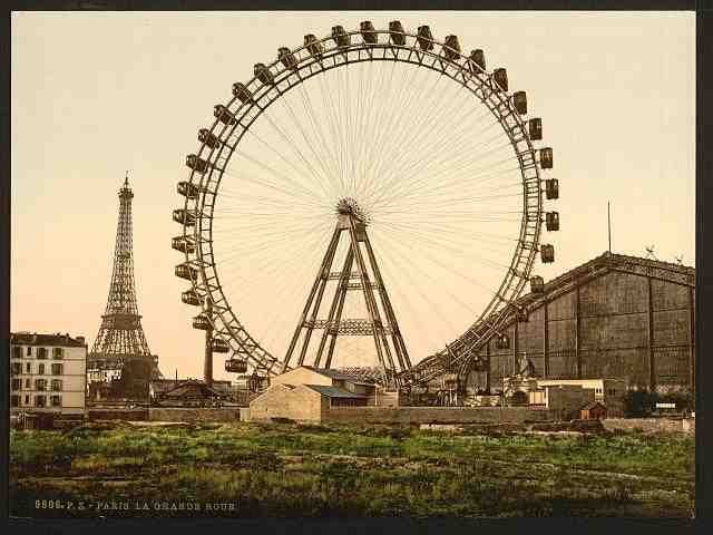 Vintage La grande rue Paris A4 Photo Print
